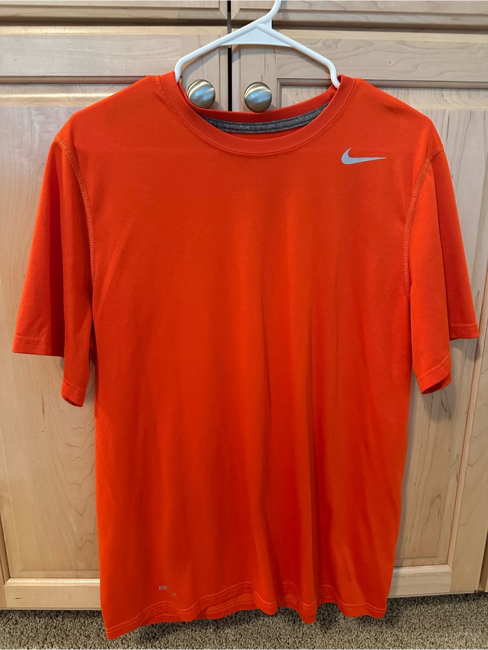 Nike Men’s Orange Short-Sleeve Dri-FIT Crew Tee